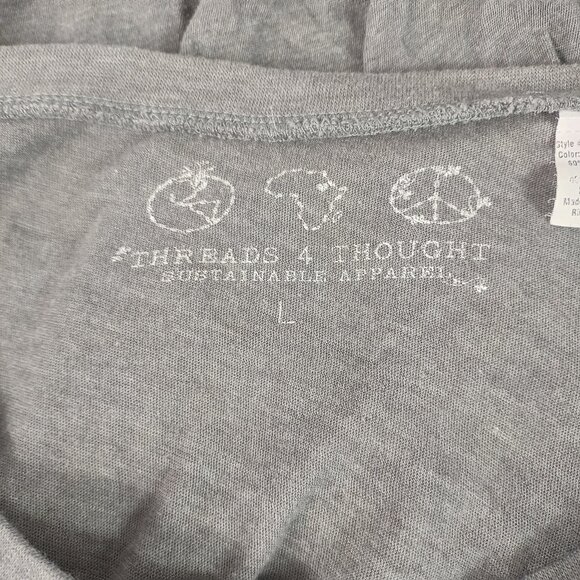 Threads 4 Thought Womens Gray Long Sleeve T-Shirt Size Large - Picture 5 of 5